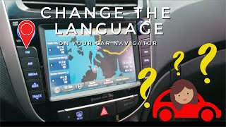 How to change the language in your car navigation [upl. by Sitto]