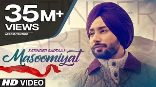 Satinder Sartaaj Masoomiyat Full Song  Beat Minister  Latest Punjabi Songs 2017  TSeries [upl. by Avalsorim830]