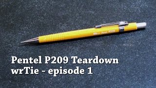 Pentel P209 Mechanical Pencil Teardown [upl. by Ayatal978]