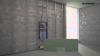 Geberit Wall Drain Duofix  Installation [upl. by Woodberry]