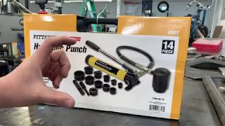 New Tool Day  Harbor Freight Hydraulic Punch Kit [upl. by Russom]