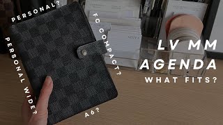 Testing out FOUR different insert sizes in the Louis Vuitton MM Agenda  May Paper Co [upl. by Wesle172]