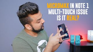 Micromax In Note 1 multitouch issue You need to know the truth [upl. by Wauters943]