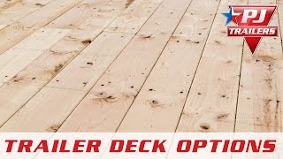 PJ Trailers  Flooring Options  PJ Trailers [upl. by Alver429]