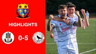 Caerleon 05 Cwmbrân Town  Gwent FA Senior cup  Quarter final highlights [upl. by Wooster]