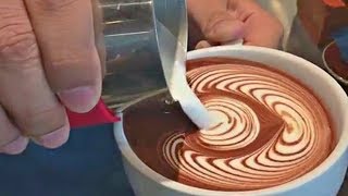 Oddly Satisfying Latte Art  The Coffee Shop  Chill Jazz Cafe  1 HOUR  Lo Fi Hip Hop [upl. by Baniaz]