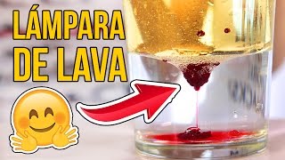 Cómo hacer una LÁMPARA DE LAVA Experimentos Caseros [upl. by Hiltan]