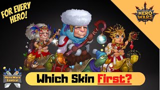 Which Order to Level Skins  Hero Wars [upl. by Junko]