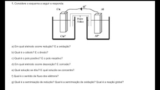 EXERCÍCIO 1  PILHA DE DANIELL ELETROQUÍMICA [upl. by Kindig489]