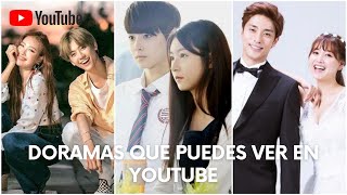 12 DORAMAS COMPLETOS EN ESPAÑOL QUE PUEDES VER EN YOUTUBE [upl. by Cantu]