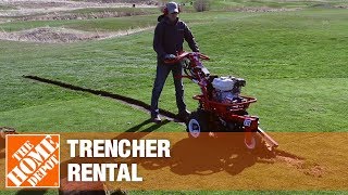 Trencher Rental  The Home Depot Rental [upl. by Reider]