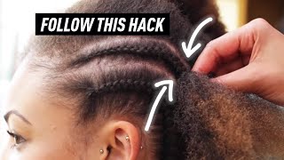 How To Cornrow Braid To Scalp FOR BEGINNERS [upl. by Arlin953]