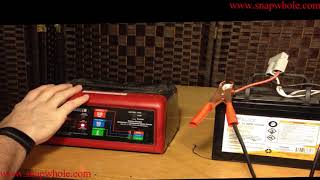 Harbor Freight CenTech 50102 12v Battery Charger Review and Use Demonstration [upl. by Kessiah610]