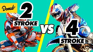 2 STROKE vs 4 STROKE ENGINES  How it Works  SCIENCE GARAGE [upl. by Hentrich]