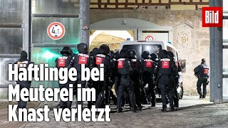 Gefängnismeuterei Polizei stürmt Knast in Thüringen  JVA Untermaßfeld [upl. by Ytnom]