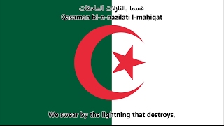 National anthem of Algeria ArabicEnglish [upl. by Xel676]