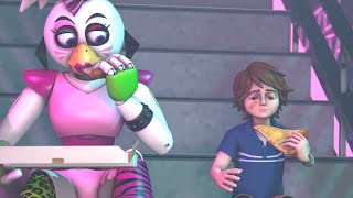 SECURITY BREACH Chica Shares Her Pizza [upl. by Esiled]