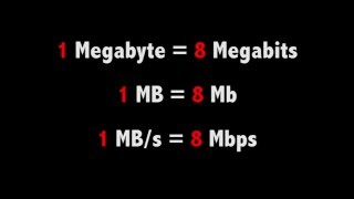 MBs VS Mbps Megabyte VS Megabit [upl. by Hoffarth990]