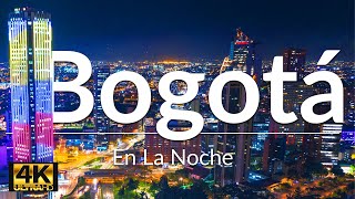 Bogotá En La Noche  Bogota Colombia Drone 4K  Torre Colpatria [upl. by Yrag]