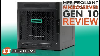 HPE ProLiant Microserver Gen10 REVIEW  IT Creations [upl. by Arait]